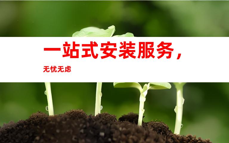 一站式安装服务，无忧无虑