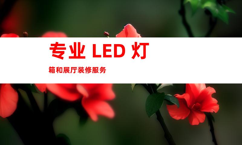 专业 LED 灯箱和展厅装修服务