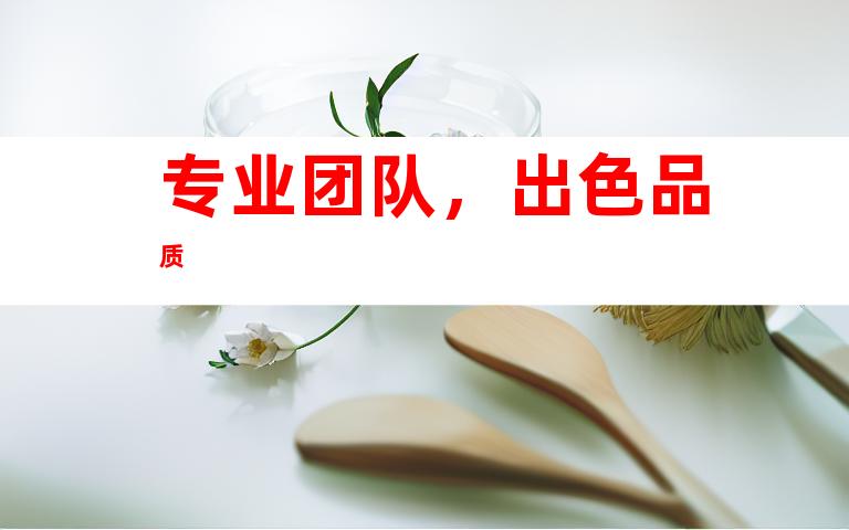 专业团队，出色品质