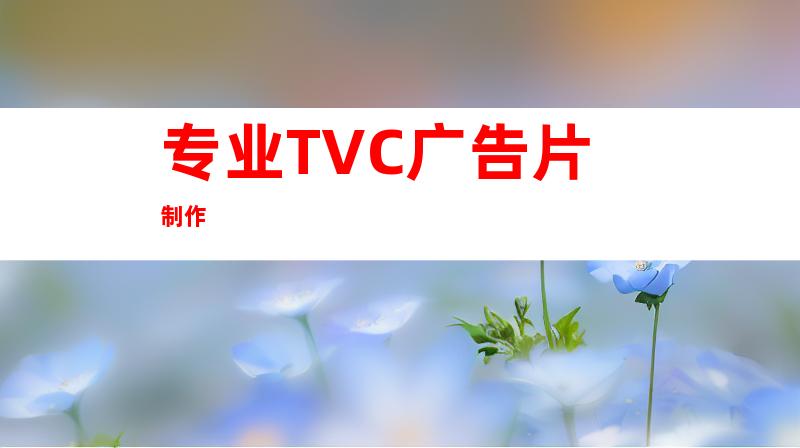 专业TVC广告片制作