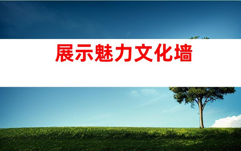 展示魅力文化墙