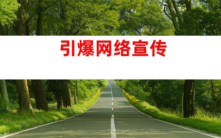 引爆网络宣传