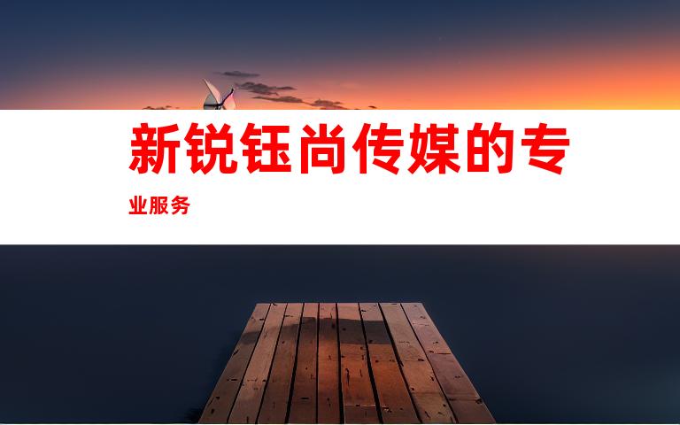 新锐钰尚传媒的专业服务