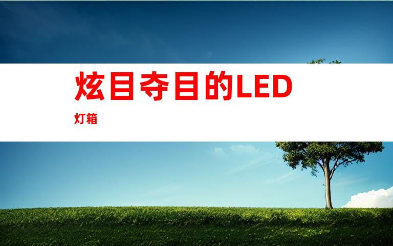 炫目夺目的LED灯箱