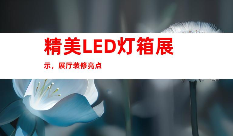 精美LED灯箱展示，展厅装修亮点