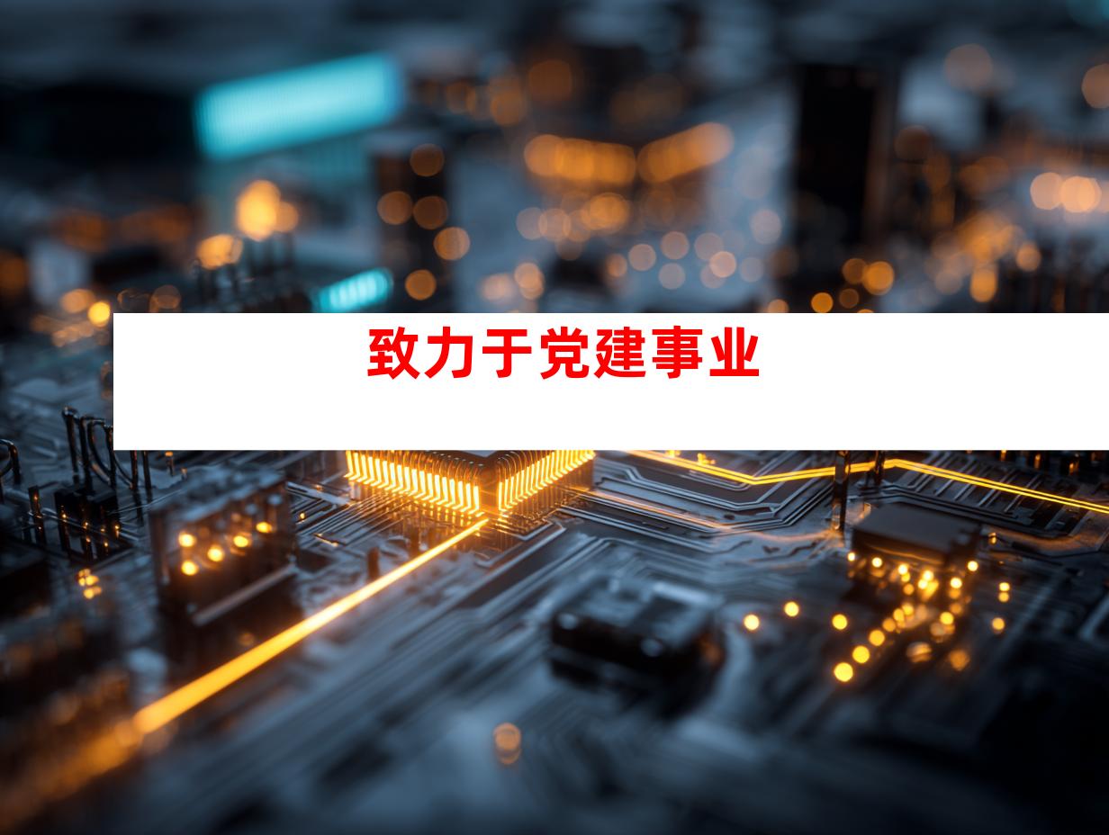 致力于党建事业