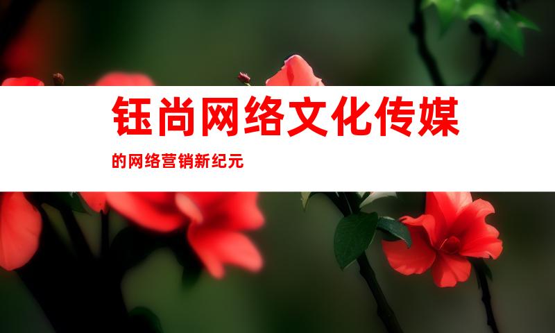 钰尚网络文化传媒的网络营销新纪元