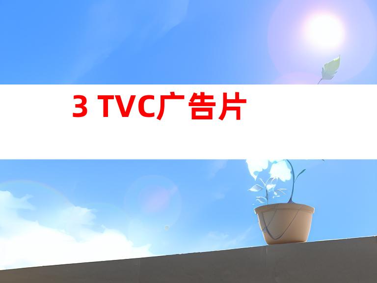 3. TVC广告片