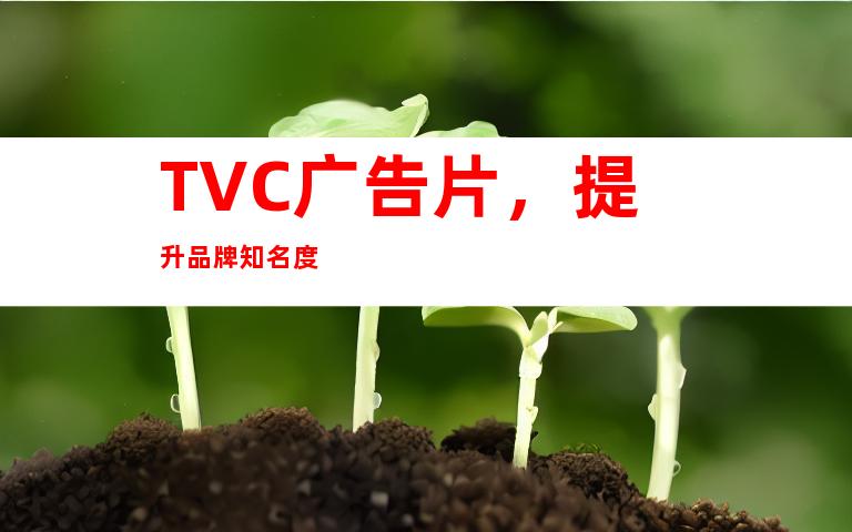 TVC广告片，提升品牌知名度