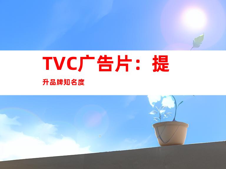 TVC广告片：提升品牌知名度